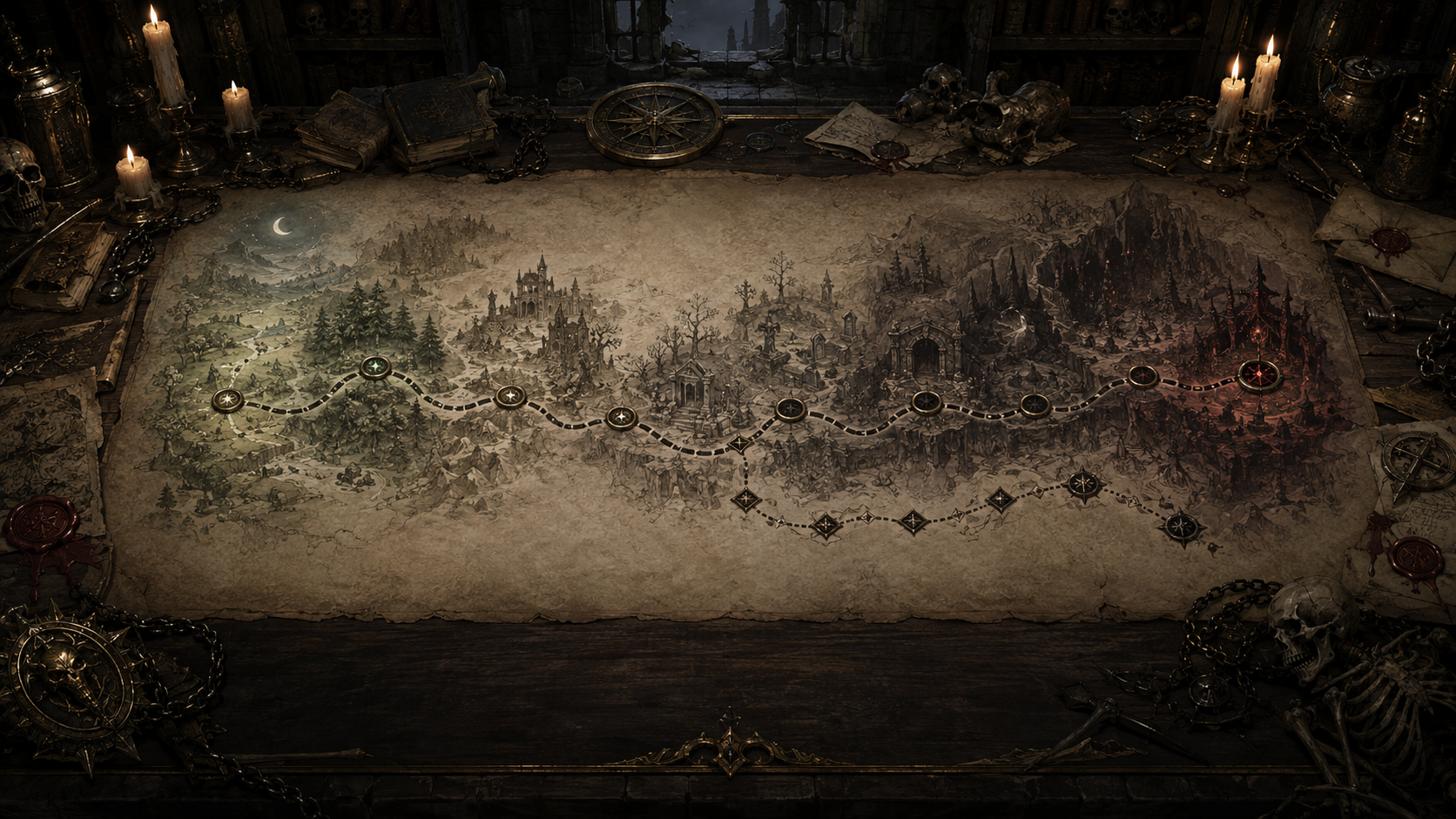 Kartenauswahl in Unhallowed Survivors