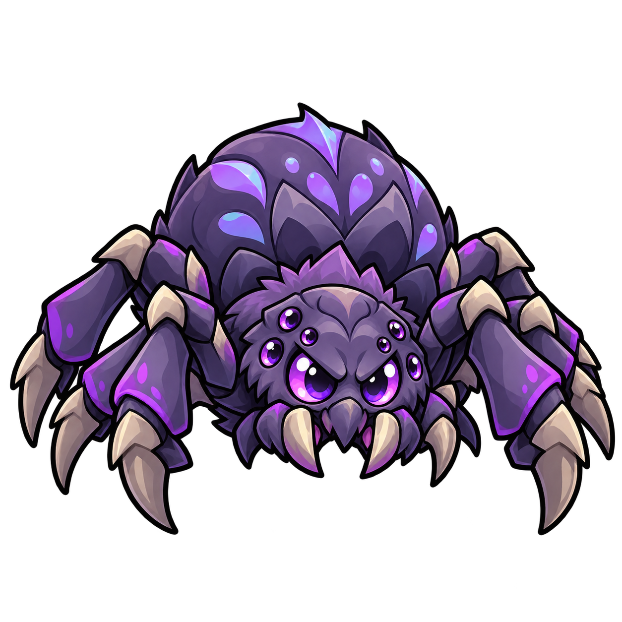 Violette Dungeon-Spinne aus Push It Forever
